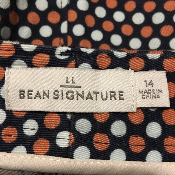 LL Bean Polka Dot Shorts - CUTE!  Size 14 - NWT - Picture 4 of 4